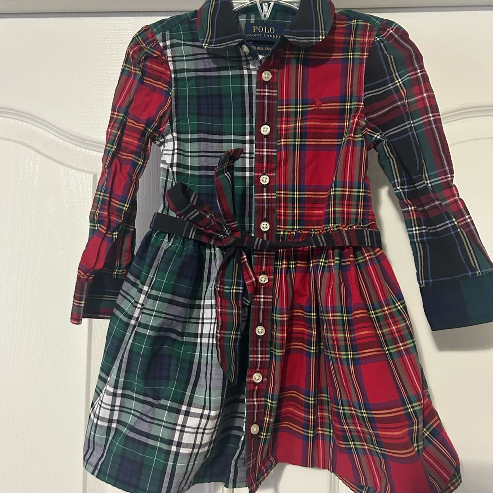 Ralph Lauren Kids Multicolor Plaid Dress
